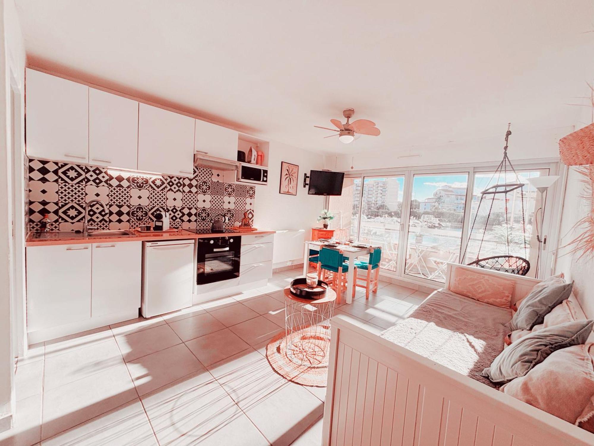 Magnifique T2 Au Calme Avec Superbe Vue Sur Le Port Apartment Canet-en-Roussillon